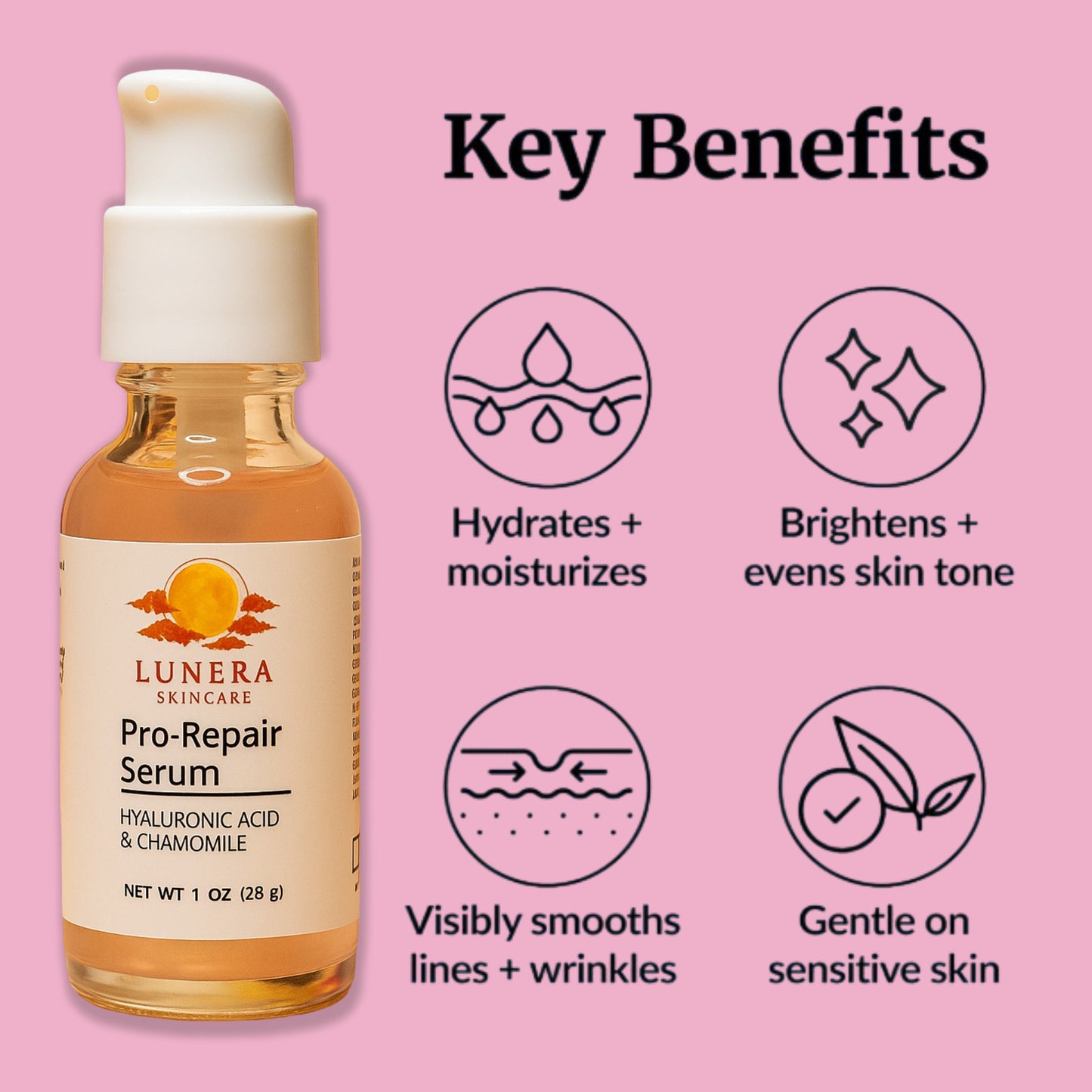 Lunera Skincare Anti-Aging Retinol & Vitamin C Serum Duo