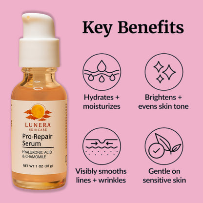 Lunera Skincare Anti-Aging Retinol & Vitamin C Serum Duo